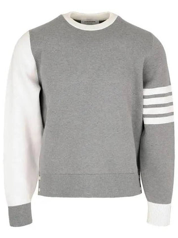 Mr. Thom Hector Knit Top Grey - THOM BROWNE - BALAAN 1