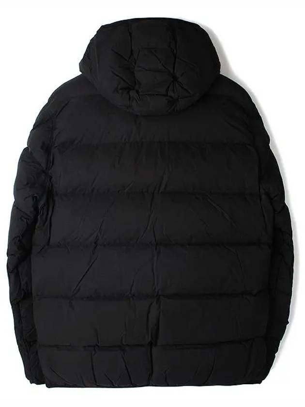 Seamless Logo Nylon Hooded Padded Jacket Black - STONE ISLAND - BALAAN 3