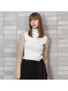 color block knit top beige - REAL ME ANOTHER ME - BALAAN 2