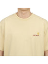 American Script Men s Short Sleeve T Shirt I029956 1YRXX - CARHARTT WIP - BALAAN 6