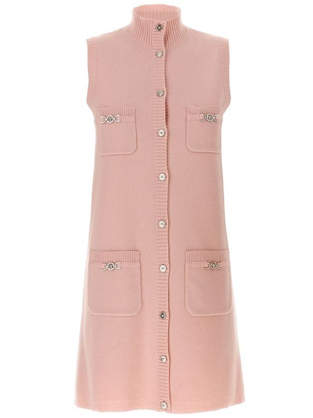 Versace Pink Wool Blend Dress - VERSACE - BALAAN 1