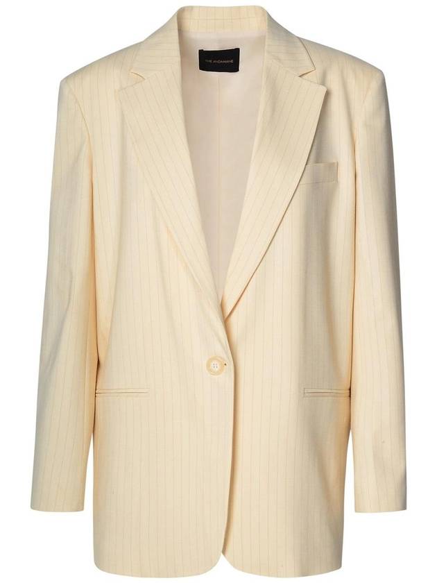 The Andamane 'Guia' Ivory Virgin Wool Blend Blazer - ANDAMANE - BALAAN 1