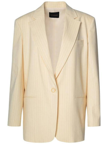 The Andamane 'Guia' Ivory Virgin Wool Blend Blazer - ANDAMANE - BALAAN 1