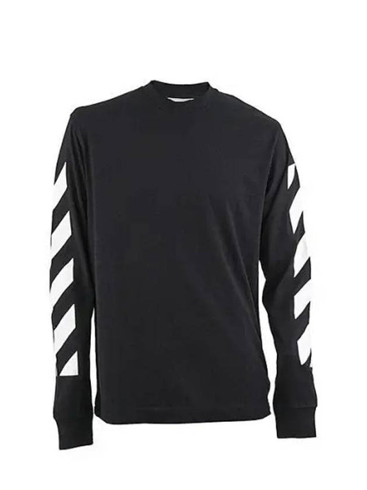 Diag Arrow Skate Long Sleeve T-Shirt Black - OFF WHITE - BALAAN 2