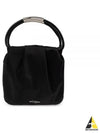 Logo Stamp Drawstring Small Tote Bag Black - SAINT LAURENT - BALAAN 2