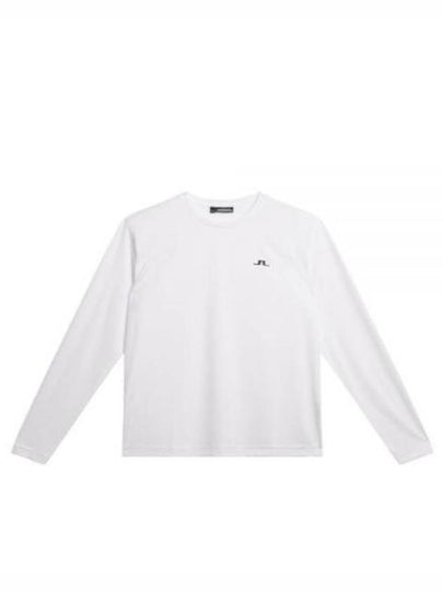 Ade Logo Long Sleeve T-Shirt White - J.LINDEBERG - BALAAN 2