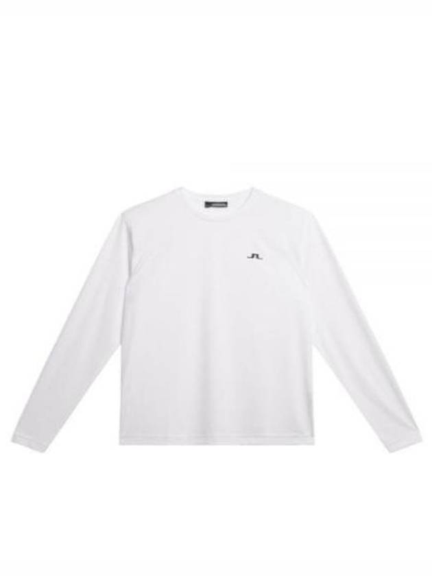 Ade Logo Long Sleeve T-Shirt White - J.LINDEBERG - BALAAN 2