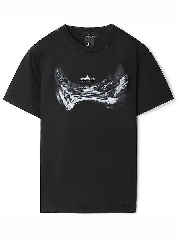 Shadow Project Neo Flora Short Sleeve T-Shirt Black - STONE ISLAND - BALAAN 2