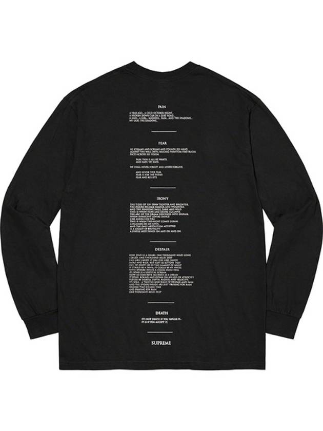 The Crow Long Sleeve Tee Black THE CROW L S TEE - SUPREME - BALAAN 2