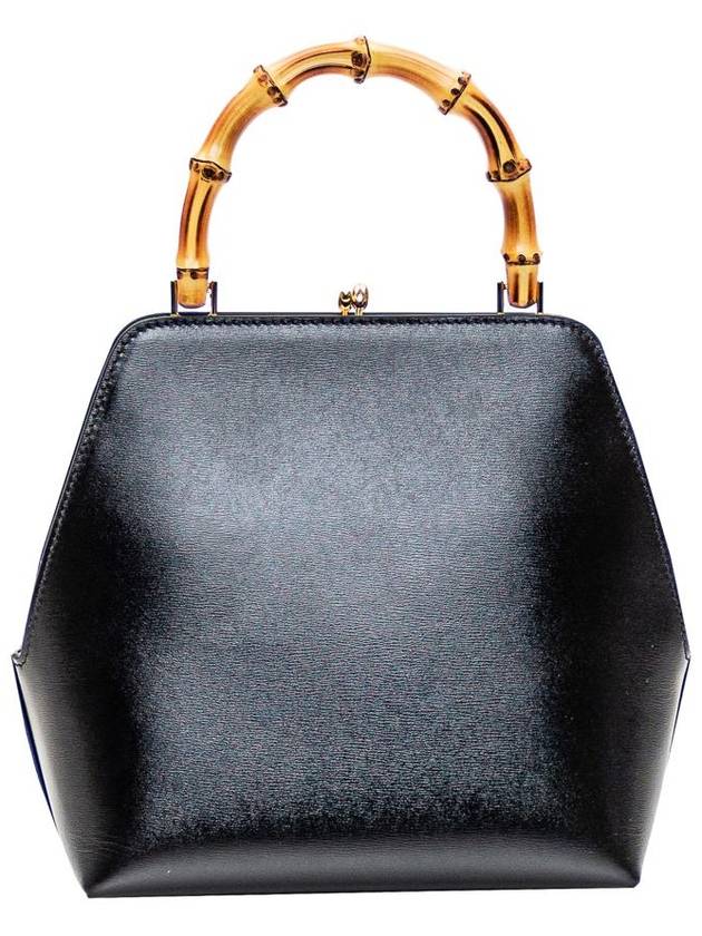 Goji Frame Square Calf Leather Tote Bag Black - JIL SANDER - BALAAN 4