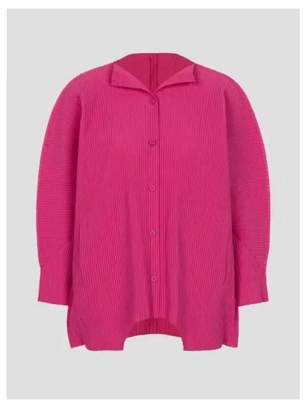 Jump pleated spring fall cardigan cherry pink domestic product GM0024070368047 - ISSEY MIYAKE - BALAAN 1