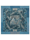 Jungle Love Stamped 140 Scarf Blue - HERMES - BALAAN 2