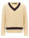 JF White Aaran cable sweater 710941116001 - POLO RALPH LAUREN - BALAAN 2