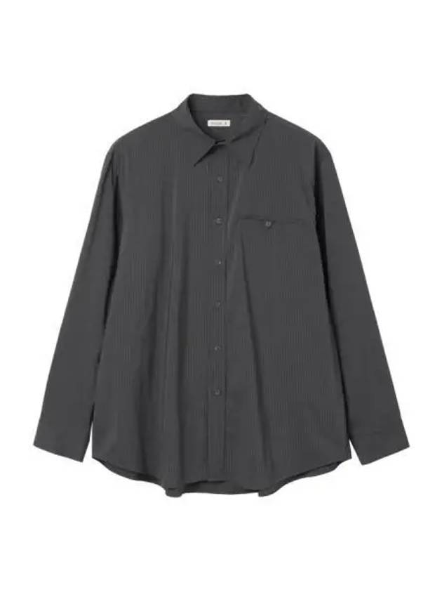 mercer striped shirt charcoal - NOCLE - BALAAN 1