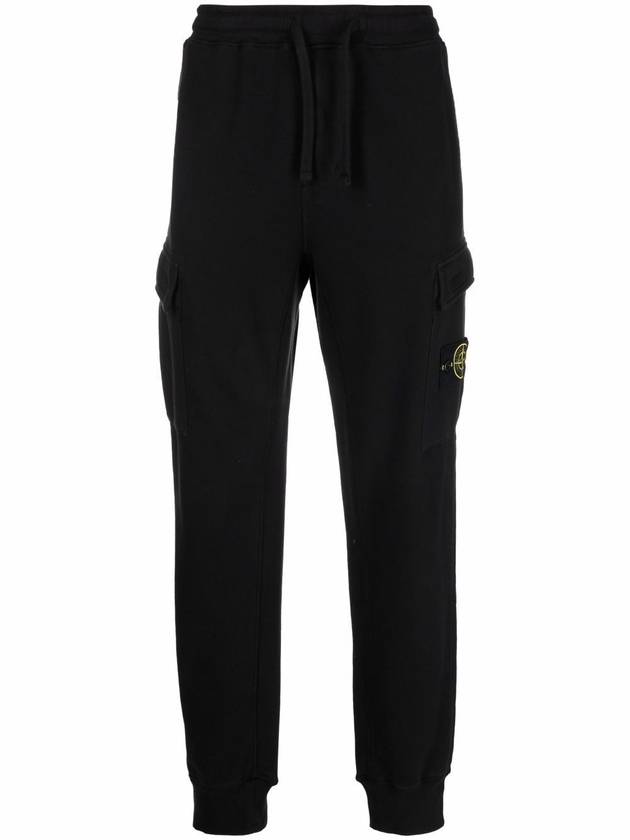 Waffen Patch Jogger Baggy Pants Black - STONE ISLAND - BALAAN 1