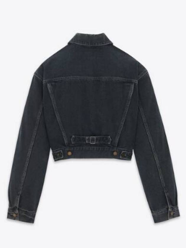 Neo 80s Denim Jacket Black - SAINT LAURENT - BALAAN 4