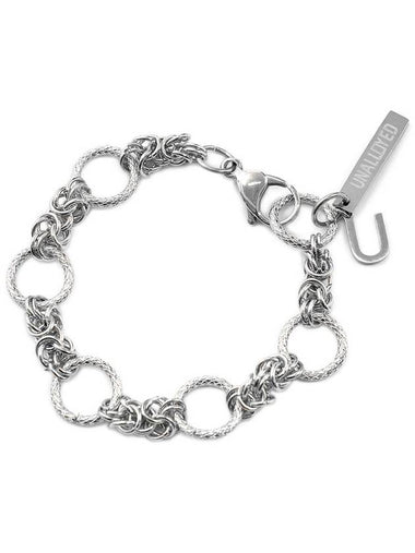 U Pendant Chain Bracelet Silver - UNALLOYED - BALAAN 1