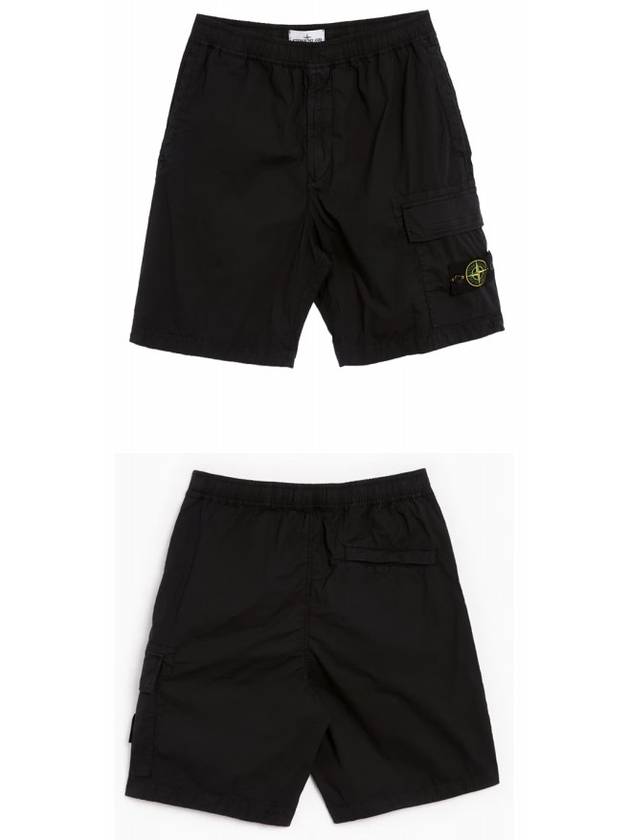 Compass Badge Bermuda Shorts Black - STONE ISLAND - BALAAN 5