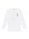 Print Long Sleeve T-Shirt White - GANNI - BALAAN 1