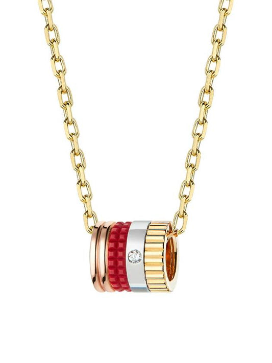 Quatre Red Diamond Necklace Gold - BOUCHERON - BALAAN 2