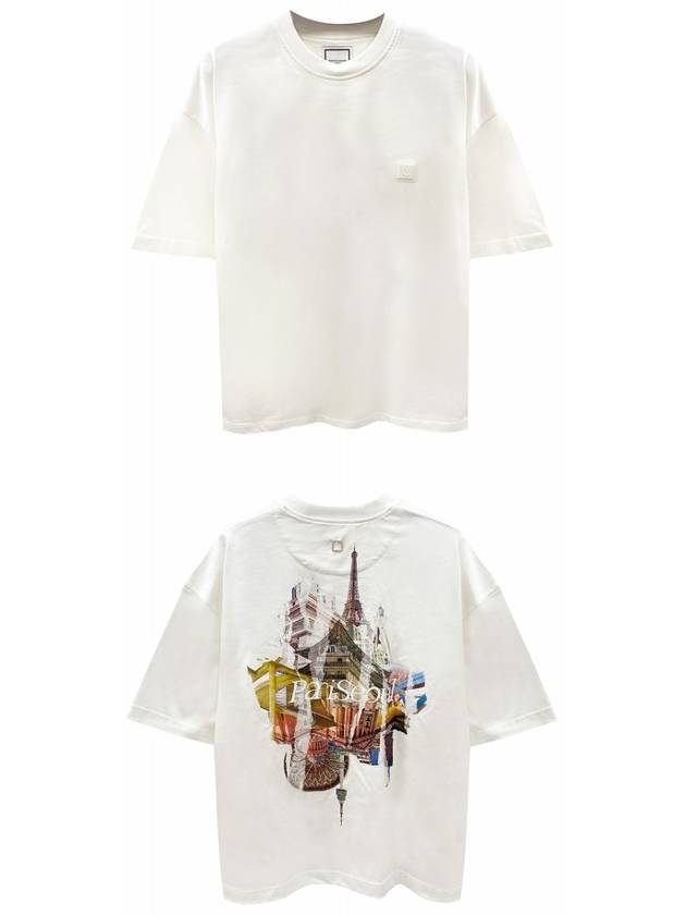 W243TS09717I City Graphic T Shirt Ivory Men s TEO - WOOYOUNGMI - BALAAN 4