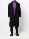 Breasted Double Coat Black - AMI - BALAAN 5