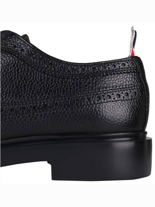 Men's Classic Long Wing Brogue Lace Up Brogue Shoes Black - THOM BROWNE - BALAAN 8