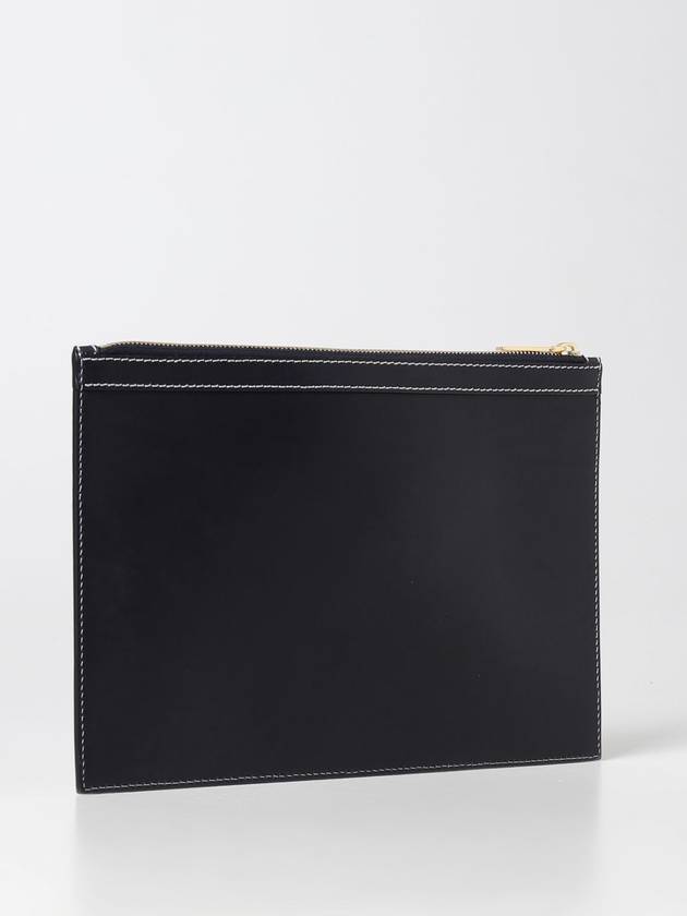 4 Bar Tab Document Clutch Bag Navy - THOM BROWNE - BALAAN 4