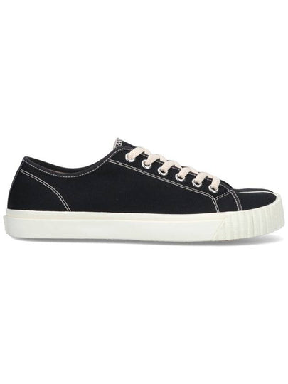 Tabi Cotton Low Top Sneakers Black - MAISON MARGIELA - BALAAN 2