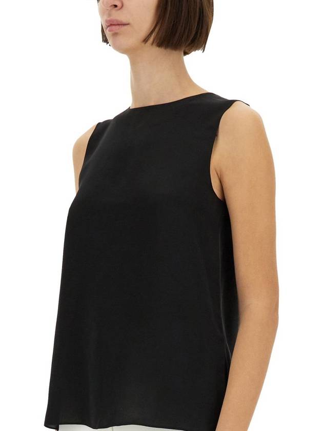 Silk Georgette Sleeveless Black - THEORY - BALAAN 5