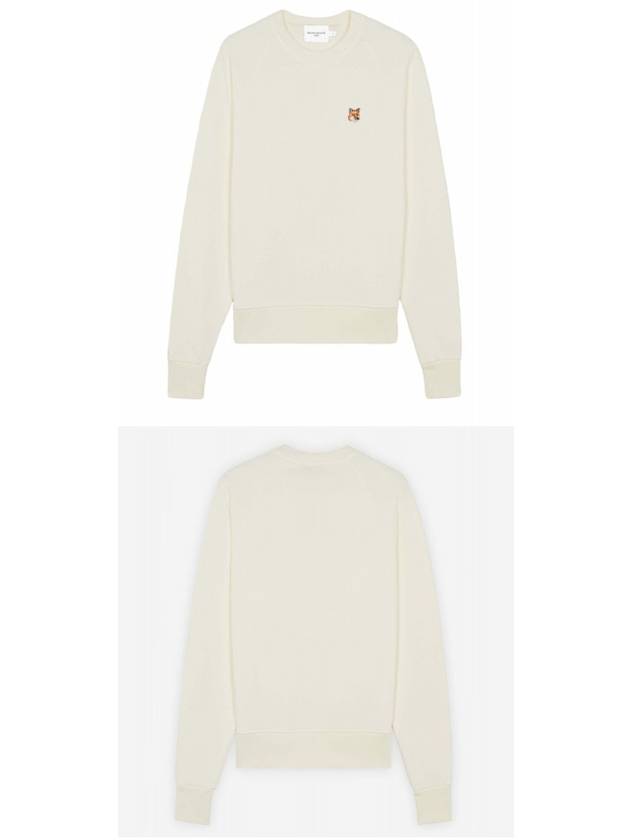 Fox Head Patch Adjusted Sweatshirt Ecru - MAISON KITSUNE - BALAAN 5