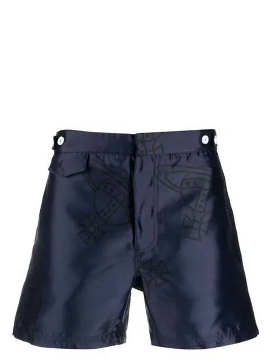 ORB Suiting Classic Boxer Bermuda Shorts Navy - VIVIENNE WESTWOOD - BALAAN 2