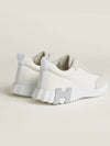 Bouncing Sneakers Mesh Suede Goatskin Blanc Blanc - HERMES - BALAAN 5