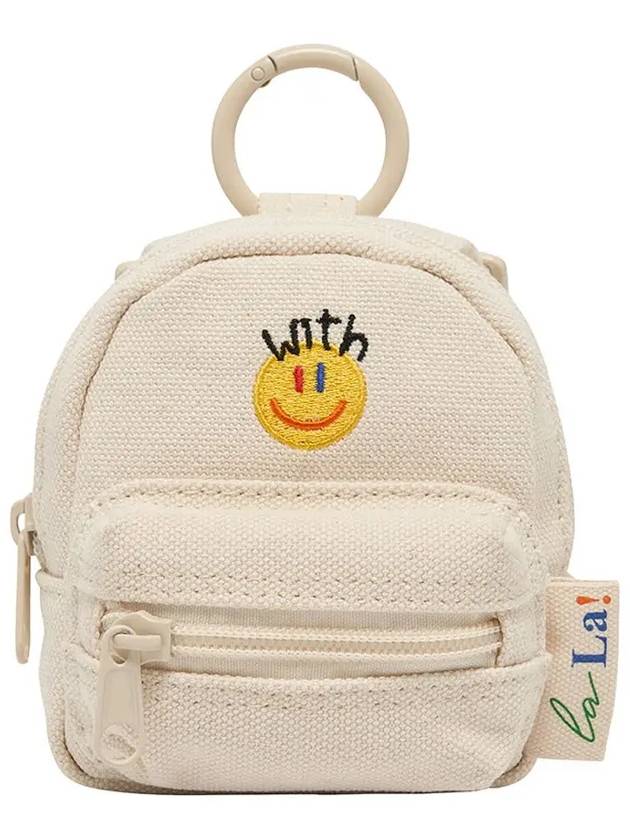 Lala Mini Ball Pouch Bag White - LALA SMILE - BALAAN 3