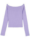 Easy offshoulder knit purple - HIGH SCHOOL DISCO - BALAAN 3