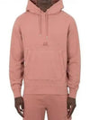 Diagonal Fleece Hoodie Pink - CP COMPANY - BALAAN 2