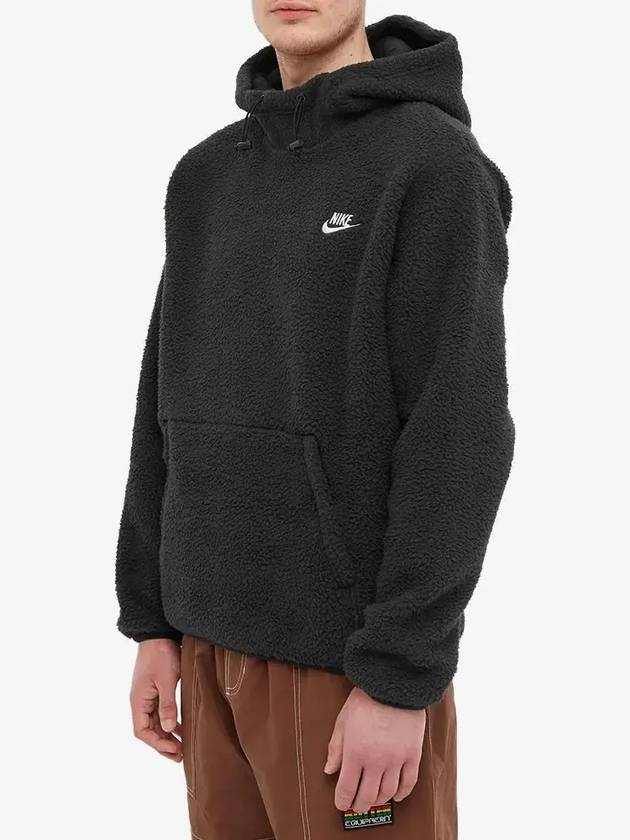 Essentials Sherpa Hoodie Black - NIKE - BALAAN 4