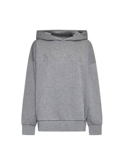 Sapore Embroidered Logo Hoodie Light Grey - MAX MARA - BALAAN 2