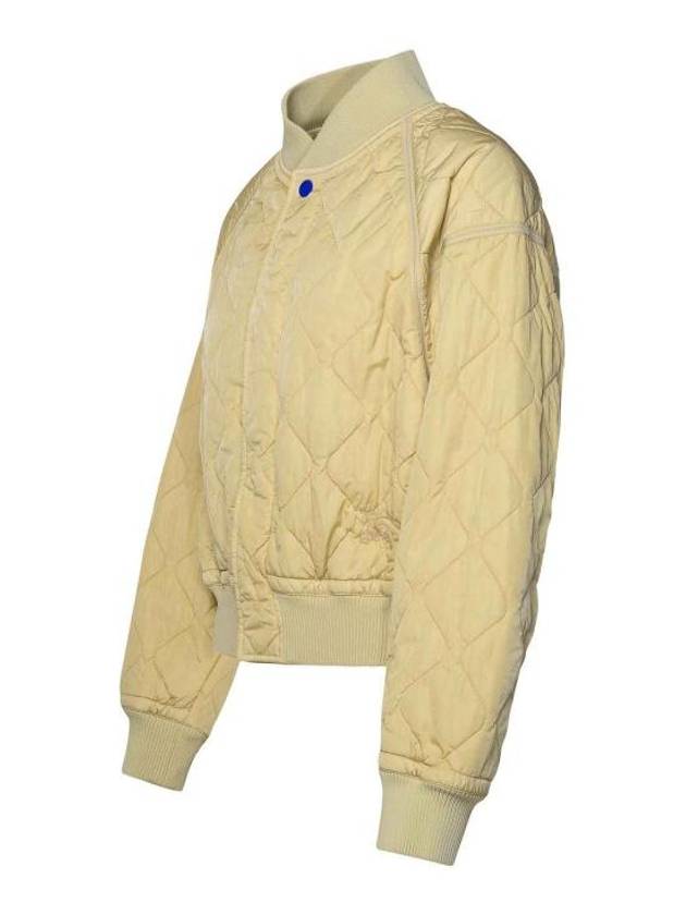 Quilted Bomber Jacket Ivory - BURBERRY - BALAAN 4