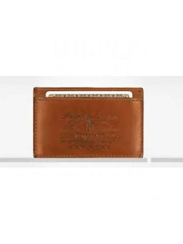 Billfold Cow Leather Card Case Beige 1236532 - POLO RALPH LAUREN - BALAAN 1