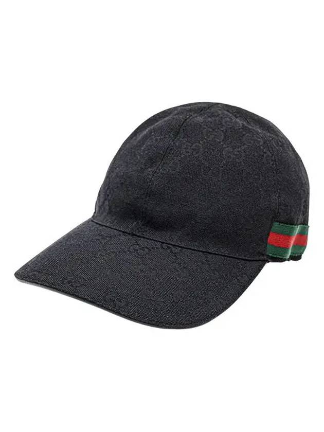 Original GG Web Supreme Canvas Baseball Ball Cap Black - GUCCI - BALAAN 2