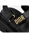 Dioract Platform Lambskin Sandals Black - DIOR - BALAAN 5