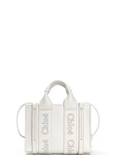 Woody Leather Mini Tote Bag White - CHLOE - BALAAN 2