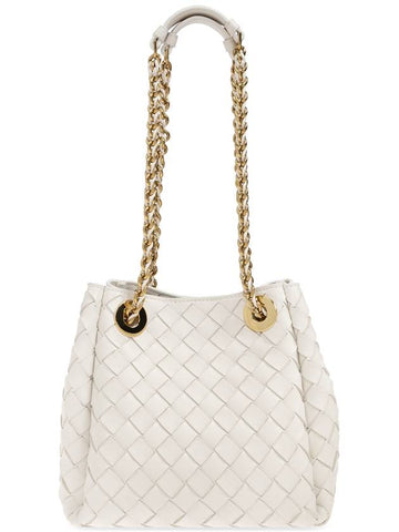 Bottega Veneta Shoulder Bag Parachute Small, Women's, White - BOTTEGA VENETA - BALAAN 1