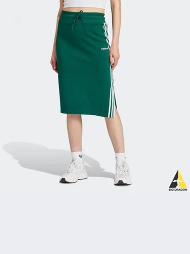 3 Striped Skirt CGREEN - ADIDAS - BALAAN 1