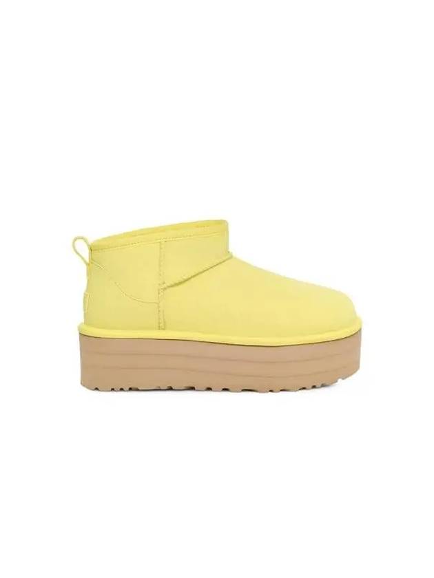 for women suede leather mini platform boots classic ultra mustard 271003 - UGG - BALAAN 1