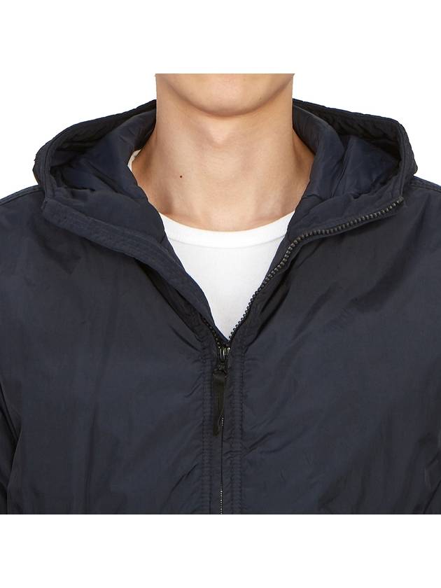 Men's Garment Dyed Crinkle Reps Recycled Nylon Primaloft TC Hooded Jacket Navy - STONE ISLAND - BALAAN 9