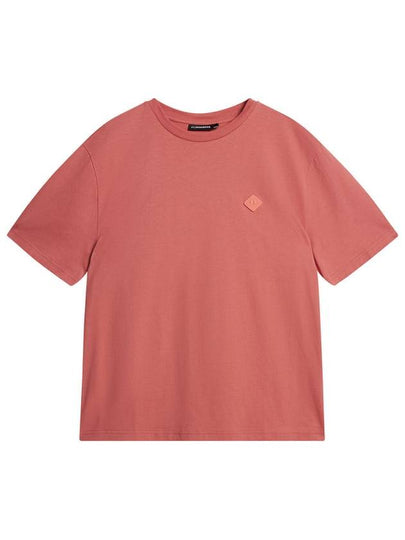 Hale Logo Patch Short Sleeve T-Shirt Dusty Cedar - J.LINDEBERG - BALAAN 2