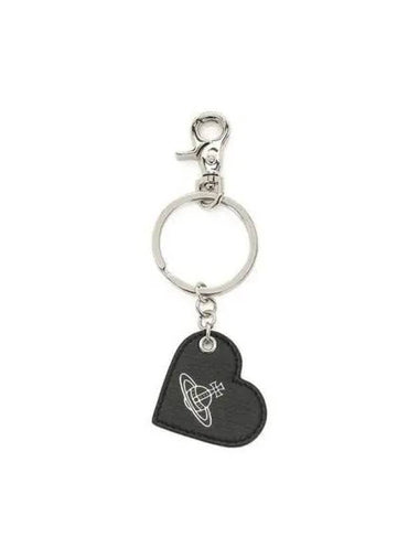 Women s Smooth Leather Heart Keyring Black 82030047 L001S - VIVIENNE WESTWOOD - BALAAN 1