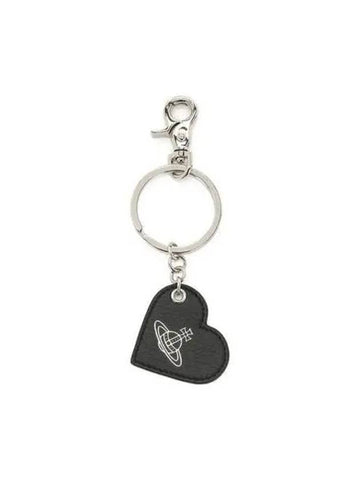 Keyring Women s Smooth Leather Heart Black - VIVIENNE WESTWOOD - BALAAN 1